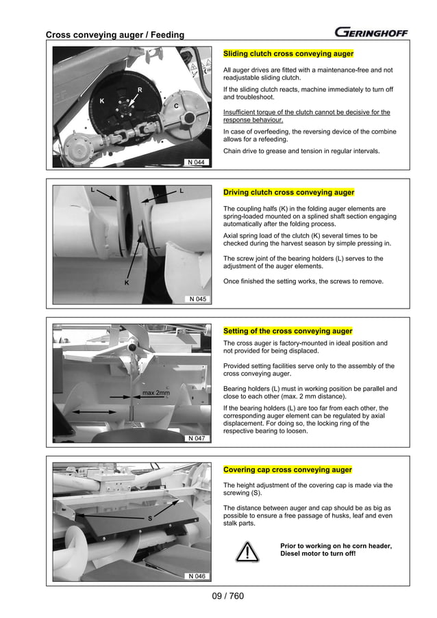 Geringhoff operating instructions Rota disc 2003 PDF