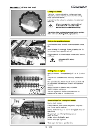 Geringhoff operating instructions Rota disc 2003 | PDF