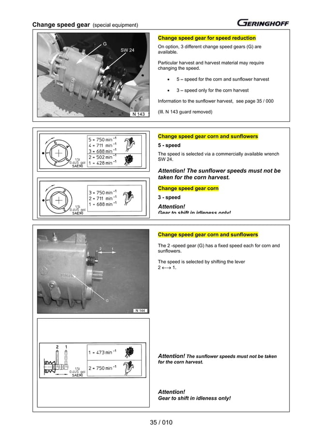 Geringhoff operating instructions Rota disc 2003 PDF