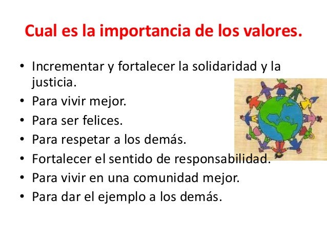 Resultado de imagen para la importancia de los valores