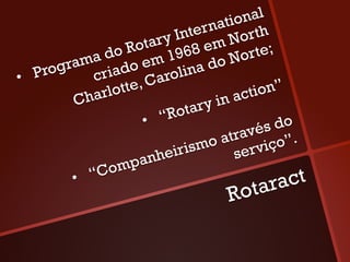 onal
                                  nati th
                            Inter Nor
                       tary 8 em
              d o Ro         96         rte;
         ama do em 1 na do No
      ogr cria
•  P r                   aroli
               lo tte, C                  io n ”
            har                       act
         C                      ry in
                      •  “ Rota
                                            s do
                                  oa travé o”.
                            irism     se rviç
                        nhe
            “Co  mpa
         • 
                                        tara     ct
                                     Ro
 