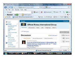 Rotarians On Social Networks 062509