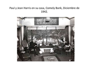 Paul y Jean Harris en su casa, Comely Bank, Diciembre de
                           1942.
 