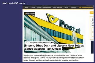 Notizie dall'Europa...
 