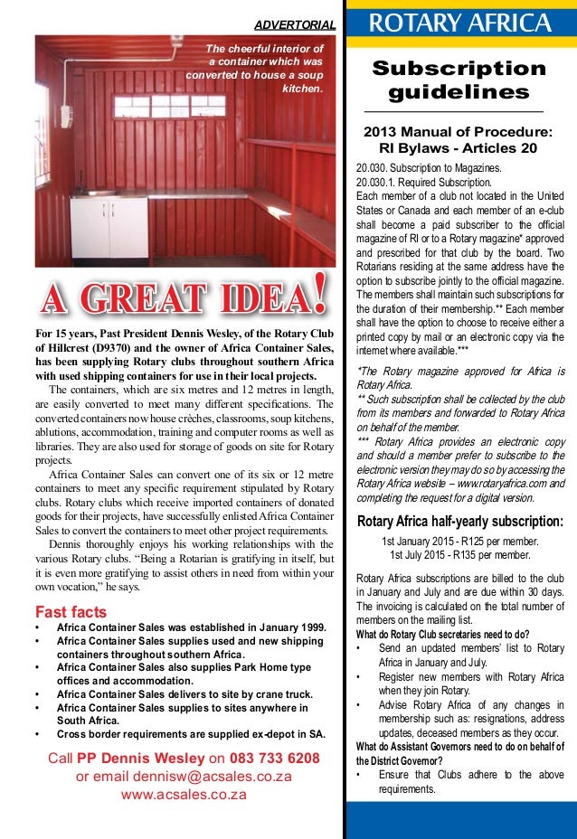Rotary Africa May2015 Website