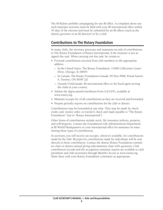 Rotary Direct Contribution Form.pdf Rotary club secretary's manual | PDF
