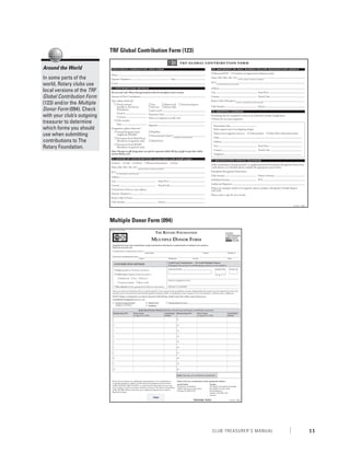 Rotary Direct Contribution Form.pdf Rotary club treasurer's manual | PDF