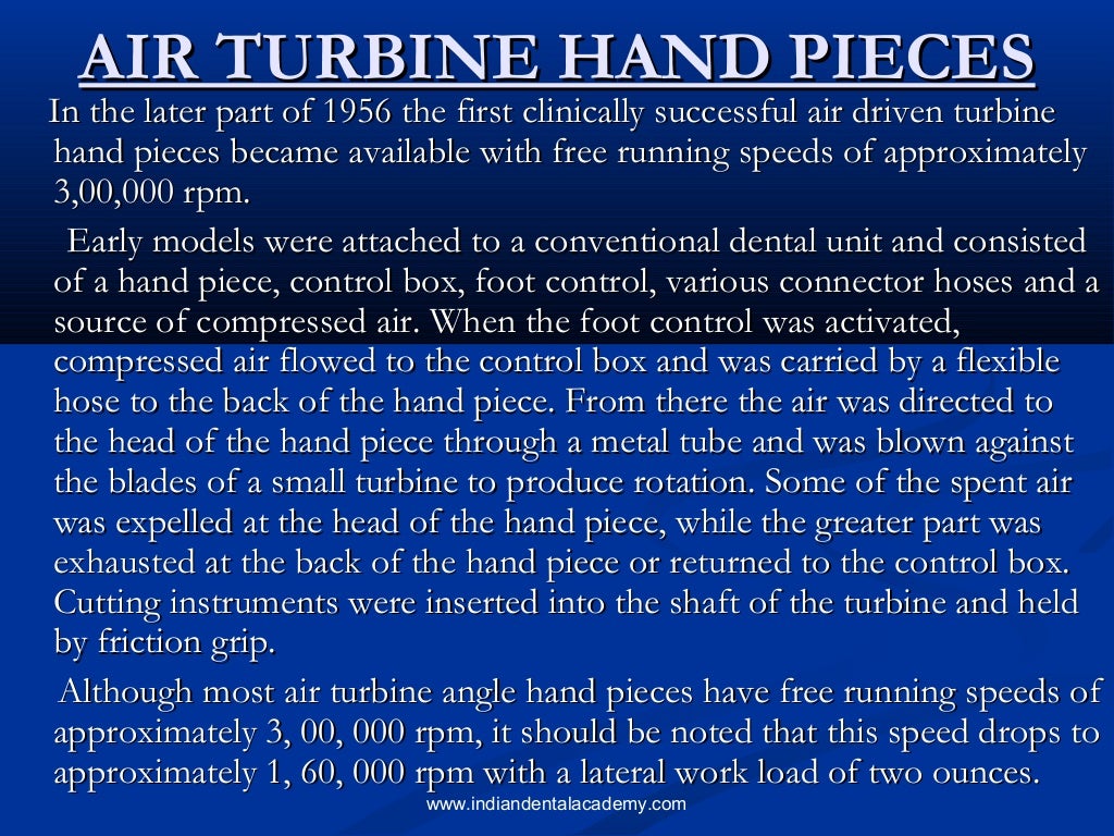 Rotary cutting instruments / dental courses