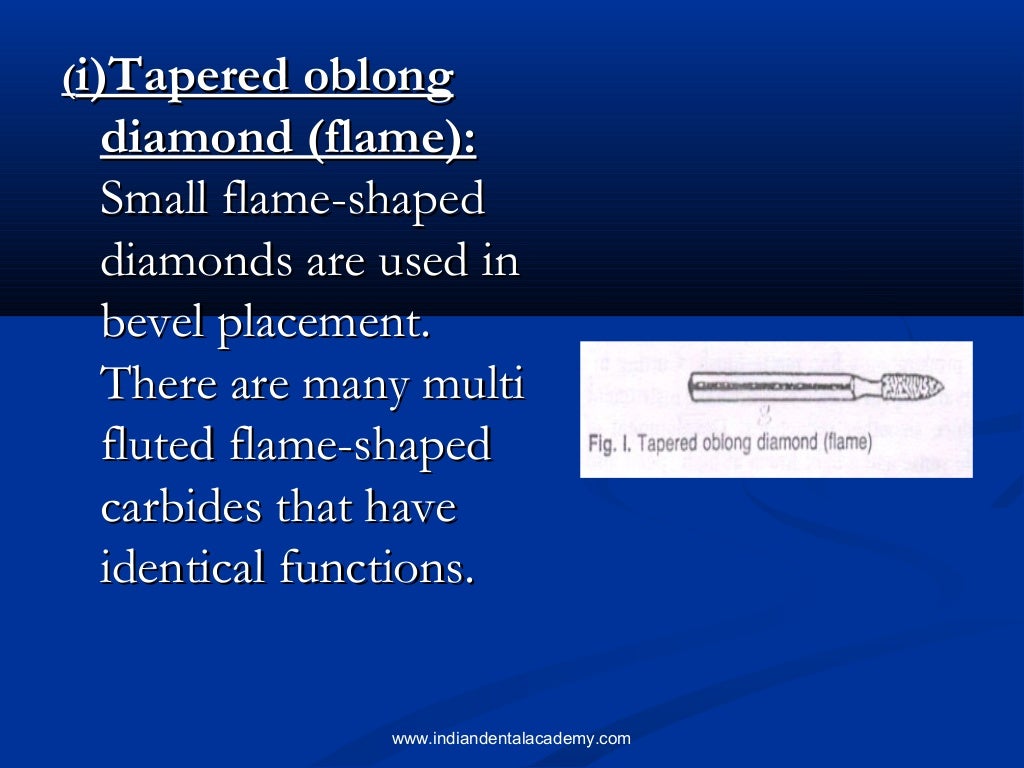 Rotary cutting instruments /cosmetic dentistry course