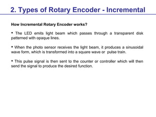 Rotary encoder training material | PPT