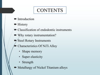 Rotary Endodontic Instruments | PPTX