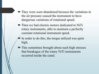 Rotary Endodontic Instruments | PPTX