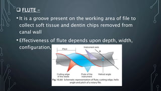 Rotary Files, generation and evolution, design advantages | PPTX