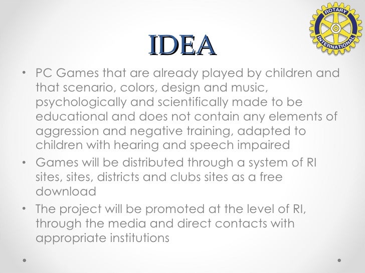 Rotary for deaf mute children