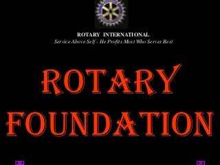 utente@dominio
ClubPompeiOplontiVesuvio
Est
ROTARY
ROTARY INTERNATIONAL
Service Above Self - He Profits Most Who Serves Best
Rotary
foundation
 