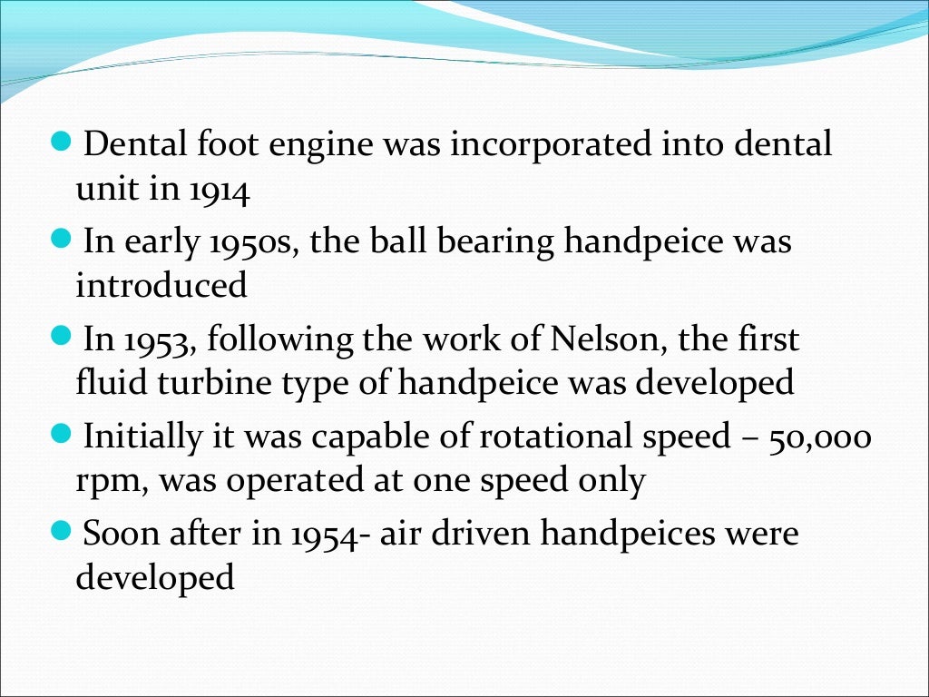 Rotary instruments in operative dentistry