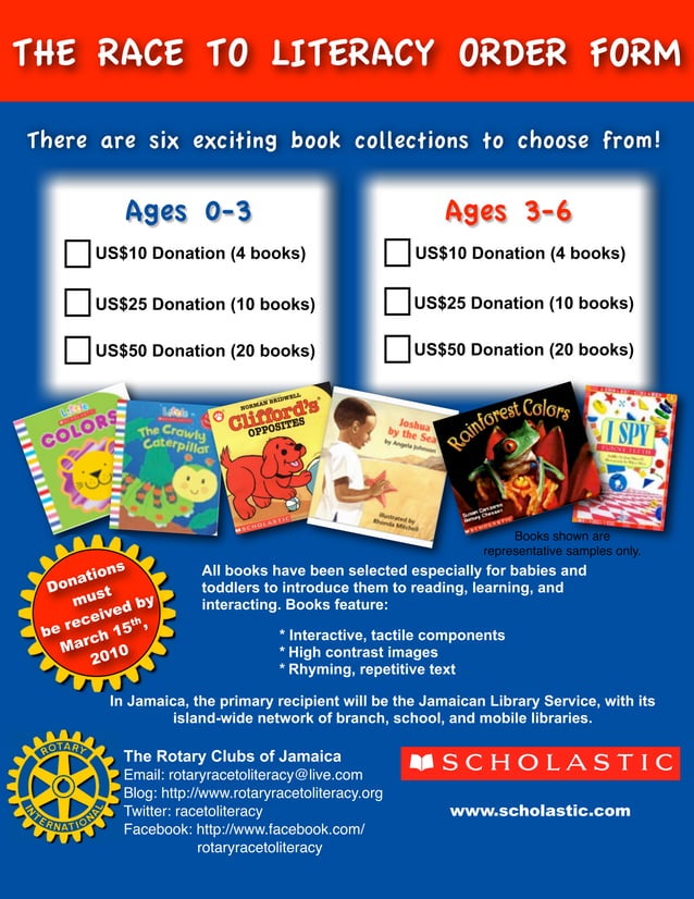 Rotary Race To Literacy Scholastic PDF
