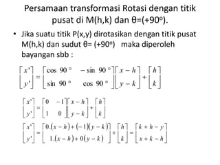 Rotasi - Geometri Transformasi | PPTX