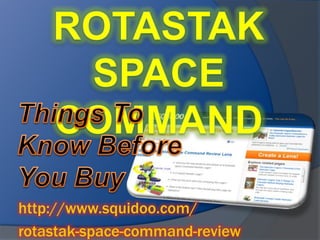 Rotastak space command Things To Know Before You Buy http://www.squidoo.com/ rotastak-space-command-review 