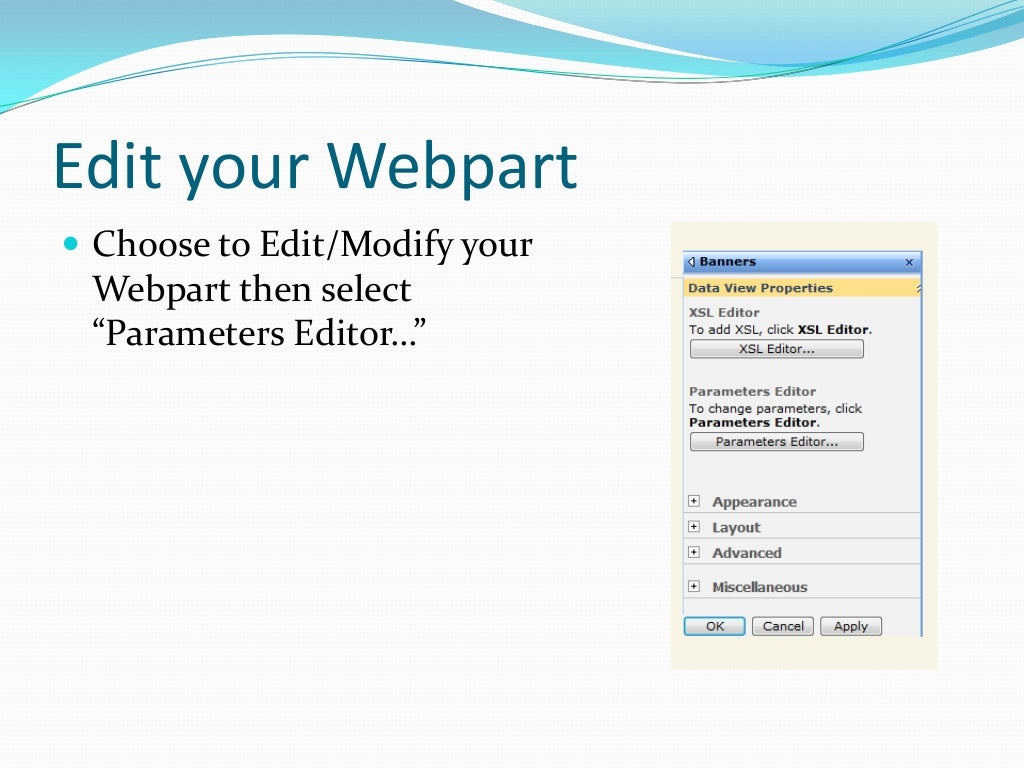Rotating Banner In SharePoint With A DataView Webpart