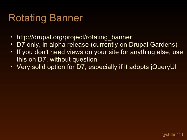 Rotating Banners In Drupal