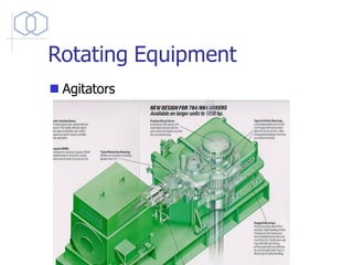 Rotating Equipment
◼ Agitators
 
