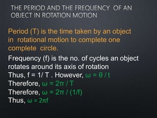 Rotational motion (3)