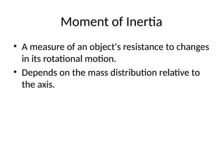 An Introduction to Rotational Motion and Dynamics | PPTX