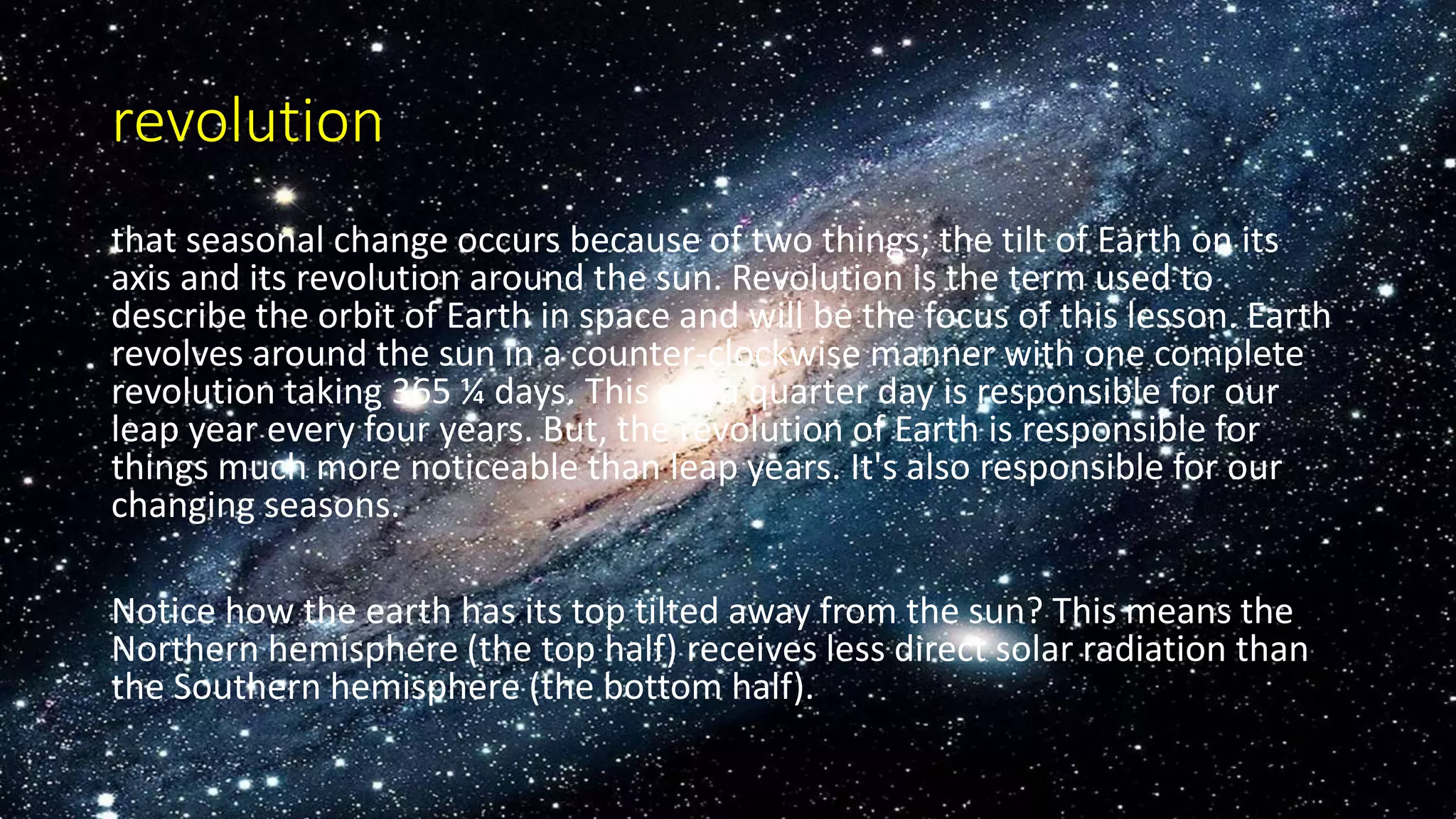 Rotation and revloution | PPT