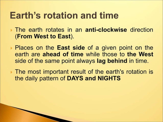 Rotation and Revolution of Earth.ppt | Geography | Science