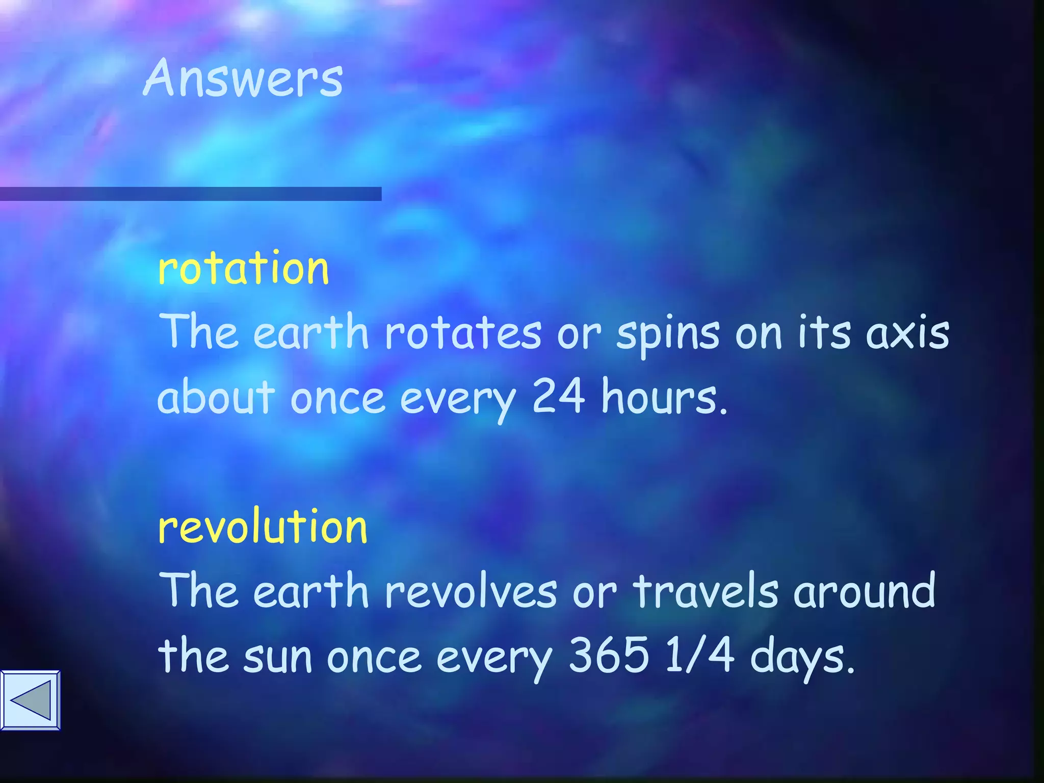 Rotation and Revolution | PPT