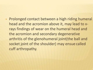 Rotator cuff injury | PPTX