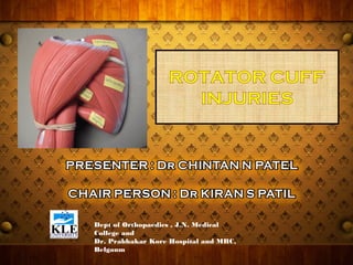 Dept of Orthopaedics , J.N. Medical
College and
Dr. Prabhakar Kore Hospital and MRC,
Belgaum
 