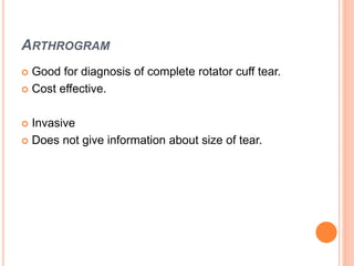 Rotator cuff tears | PPTX