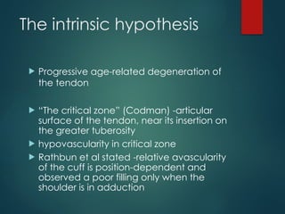 Tendonitis Codman Rotator cuff tears ortho presentation.pptx