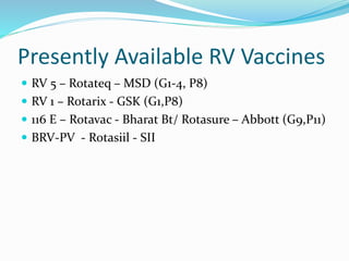 Rotavirus vaccine - Rotateq- Does Valency Matter North Zone Pedicon oct ...
