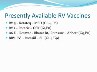 Rotavirus vaccine - Rotateq- Does Valency Matter North Zone Pedicon oct ...