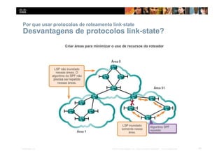 Por que usar protocolos de roteamento link-state
Desvantagens de protocolos link-state?
48
Presentation_ID © 2014 Cisco Systems, Inc. Todos os direitos reservados. Cisco Confidencial
 