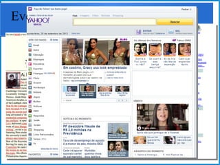 Instituto Federal de Santa Catarina - Curso de Desenvolvedor Web 5
Evolução das páginas Web
● Páginas Estáticas
– Apenas exibiam um conteúdo sobre algum tema
juntamente com fotos.
● Páginas com animações simples
– Eram criadas animações ilustrando propagandas ou
informações aos visitantes
 