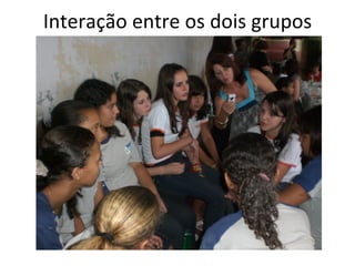 Interação entre os dois grupos 
