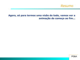 Resumo Agora, só para termos uma visão do todo, vamos ver a animação do começo ao fim... 