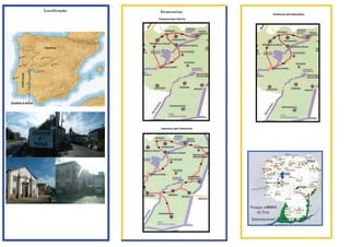 Localicação    Itenerarios
                                                      Aventuras pela Naturaleza
              Passeios pela historia




               Caminhos pelo Patrimonio




                                          Parque natural
                                             do Tejo
                                          Internacional
 