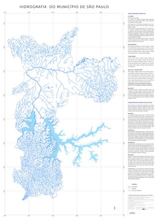 Como chegar na Zona Sul
De carro
Existem duas opções:
( 1 ) Pegar a av. Atlântica (antiga Robert Kennedy)
sentido centro-bairro até o final e virar à direita na
av. Senador Teotônio Vilela.
( 2 ) Pegar a av. 23 de Maio em direção à av. Inter-
lagos, até ela mudar de nome para av. Senador
Teotônio Vilela.
Desse ponto é necessário seguir em frente até a
av. Senador Teotônio Vilela mudar de nome para
av. Sadamu Inoue, que leva ao centro de Parelheiros.
Seguindo à esquerda chega-se à Estrada da Colônia
e Estrada da Barragem. Seguindo à direita chega-se
ao Parque Estadual da Serra do Mar (PESM) e ao bair-
ro de Engenheiro Marsilac.
Também da av. Senador Teotônio Vilela, é possível
tomar à esquerda na av. Belmira Marim e chegar à
primeira balsa da Ilha do Bororé.
Metrô/ônibus
Na Estação Vila Mariana do metrô, pegar o ônibus
Terminal Parelheiros para acessar a APA via o bairro
de Colônia. Para chegar à APA via o Bairro do Bororé,
descer na estação de trem Grajaú e pegar o ônibus
Ilha do Bororé (6L11-10) até a primeira Balsa.
Trem/ônibus
Tomar o trem até a Estação Grajaú. Depois há
duas opções: uma é pegar o ônibus Ilha do Bororé
(6L11-10) e descer na primeira balsa. A outra é ca-
minhar da estação de trem Grajaú até a av. Senador
Teotônio Vilela e pegar o ônibus Terminal Parelhei-
ros (6000-10).
Bicicleta + Metrô/Trem*
Para chegar à região levando sua bicicleta no trans-
porte público vá para a Estação Grajaú da CPTM (Li-
nha 9 esmeralda) que é atualmente a estação mais
ao Sul do Município. Caso necessite pegar o metrô
antes, rume para a estação Pinheiros do Metrô (li-
nha 4) onde é possível acessar a Linha 9 da CPTM e
seguir viagem para a Estação Grajaú da CPTM.
*Atualmente somente permitido aos Sábados a
partir das 14h. Domingos e feriados o dia inteiro.
Bicicleta
Se decidir encarar o desafio de pedalar direto até
a região, uma das melhores opções é seguir pela
Ciclovia da Marginal Pinheiros até a saída junto a Es-
tação Autódromo da CPTM e de lá seguir rumo à av.
Lourenço Cabreira, depois pela rua Manuel Caldeira,
rua Dr. Oscar Andrade Lemos até chegar na Estação
Grajaú da CPTM.
sugestões de roteiros de bicicleta
São inúmeros os roteiros de bicicleta na região,
abaixo destacamos algumas sugestões tendo como
ponto de partida a Estação Grajaú da CPTM. Esses
roteiros podem ser feitos de maneira isolada ou em
sequência, aumentando assim o desafio.
Roteiro 1
Da Estação Grajaú seguir pela av. Belmira Marim
rumo à Primeira Balsa do Bororé. Você adentrará na
APA Bororé-Colônia pela Estrada de Itaquaquecetu-
ba, seguir pela av. Paulo Guilguer Reimberg passando
pelo Parque Natural Bororé, seguir pela rua Yoshio
Matsumura, av. Kayo Okamoto, Estrada do Pedro Ro-
cha à Colônia, rua Paulino Gottsfritz e você chegará
ao pitoresco bairro da Colônia Alemã e poderá visitar
diversos atrativos culturais, de lá poderá seguir pela
Estrada da Colônia rumo à Cratera de Colônia.
Roteiro 2a
Na Estrada da Colônia seguir rumo à Cratera de Colô-
nia, entrar na rua José Paulo Cândido, seguir pela Estra-
da do Pedro Rocha à Colônia, seguir pela Rua Pedrinho
Roschel até chegar a Estrada de Engenheiro Marsilac,
se virar para à direita na estrada, você estará indo em
direção ao centro de Parelheiros, se virar para esquerda
você estará indo em direção à Marsilac.
Roteiro 2b
Na Estrada da Colônia seguir rumo à Estrada da Bar-
ragem, onde você poderá seguir pedalando até a Al-
deia Tenonde-Porã ou até Evangelista de Souza, ou
optar por virar à direita saindo do Bairro de Colônia
na Estrada do Vargem Grande, passar pelo Parque
Natural da Cratera de Colônia e seguir pedalando
até a Estrada de Engenheiro Marsilac.
Roteiro 3
Seguir na Estrada de Engenheiro Marsilac rumo à
Marsilac, passar pela Estrada da Ponte Alta, seguir
pela Estrada da Reserva até o Núcleo Curucutu
do PESM. Pode-se retornar pela Estrada da Reser-
va, passar pela Estrada da Ponte Seca, seguir pela
Estrada do 15, passar pela Estrada da Ponte Alta
sentido Embura, até voltar para Estrada de Enge-
nheiro Marsilac.
Cicloturismo: Se você gosta de viajar de bicicleta
informe-se também sobre a Rota Cicloturística Már-
cia Prado. Por essa rota é possível sair da Estação
Grajaú da CPTM, pegar a primeira balsa rumo à APA
Bororé-Colônia, seguir pela Estrada de Itaquaquece-
tuba até a segunda balsa e de lá sair do Município
de São Paulo e seguir pedalando rumo a Santos pela
Estrada de Manutenção.
hidrografia do município de São Paulo
legenda
Hidrografia
Represas
Limite de Município
Fonte dos dados: PMSP / SVMA / DEPAVE 8
Imagem: Recob. aerofotog. da RMSP (EMPLASA 2007)
Formato: 54,0 x 39,0 cm
Projeção: UTM - Fuso 23 Sul datum: SAD-69
Responsabilidade Técnica: Jânio Marcos R. Ferreira
CREA: 5063367333
Folha: 01/01
Nome do Projeto: Guia de Ecoturismo e Agroecologia do Extremo Sul de São Paulo
data: Junho 2012
DEPAVE 8 - DIVISÃO TÉCNICA DE UNIDADES DE CONSERVAÇÃO
E PROTEÇÃO DA BIODIVERSIDADE E HERBÁRIO
SECRETARIA MUNICIPAL DO VERDE E DO MEIO AMBIENTE
Rua do Paraíso, 387 Térreo CEP 04103-000 São Paulo SP
escala: 1:170.000 escala Gráfica:
1.700 850
m
0
 