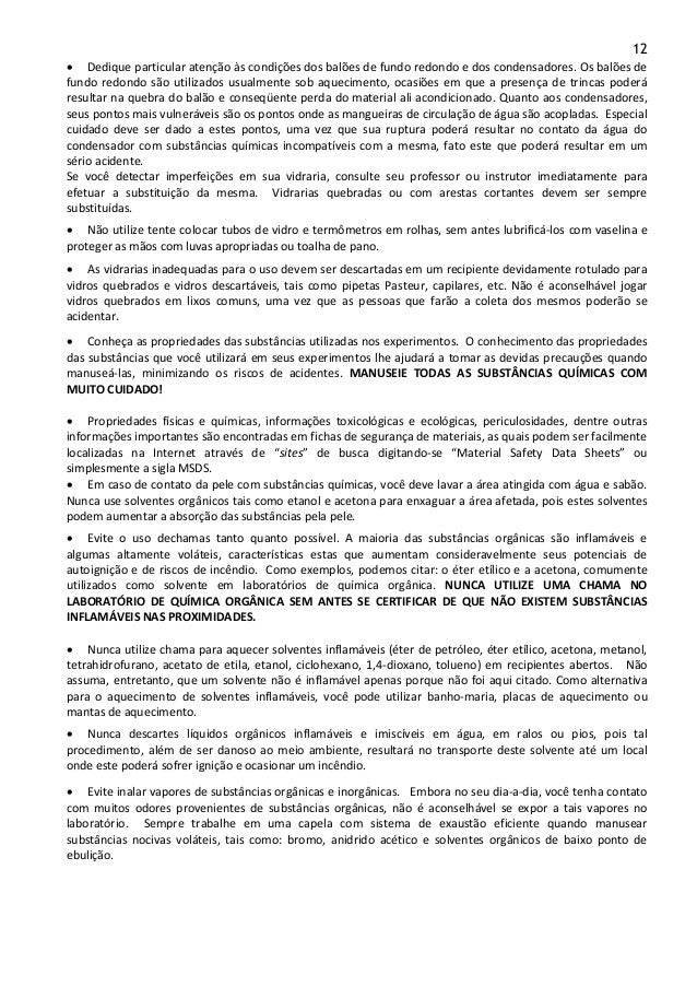 Roteiros de Química - Farmácia