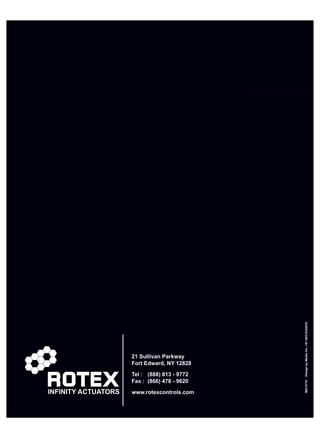 Rotex Drive ROTEX Controls Pneumatic Actuator Catalog Models DRC, DRS, and DRV | PDF