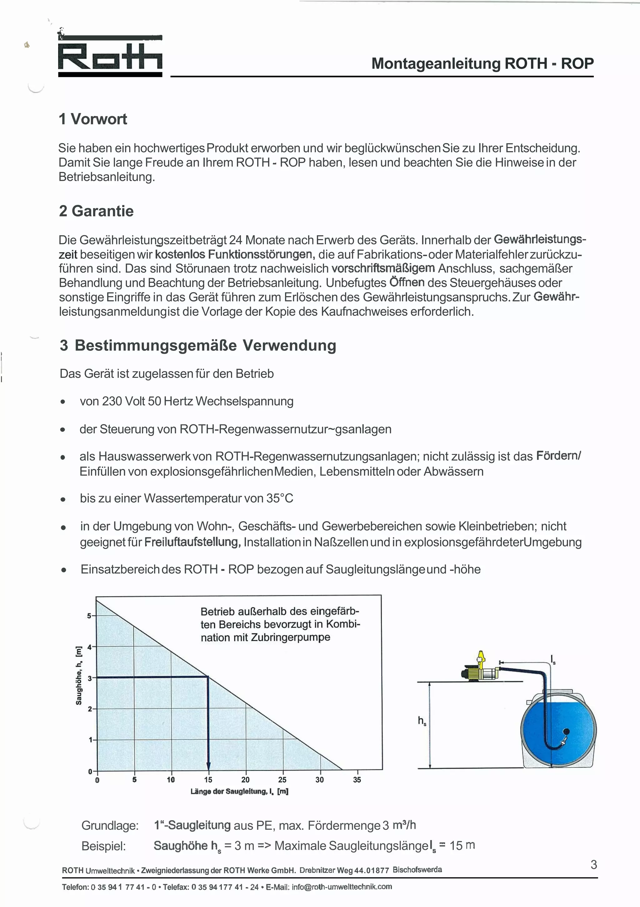 RW Installation Manual, Deutsch Ocr
