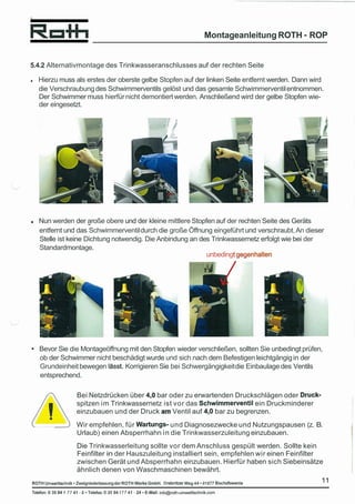 RW Installation Manual, Deutsch Ocr