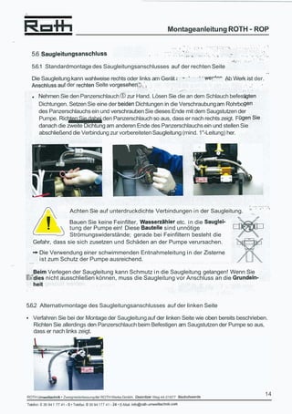 RW Installation Manual, Deutsch Ocr