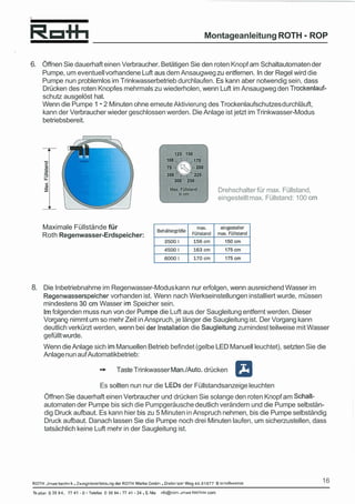 RW Installation Manual, Deutsch Ocr