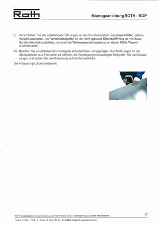 RW Installation Manual, Deutsch Ocr